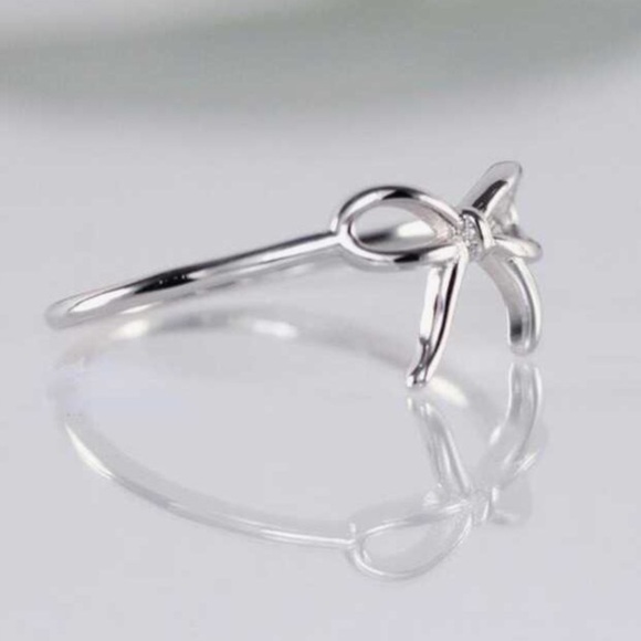Silver bow ring size 8 ballercore - Picture 3 of 4
